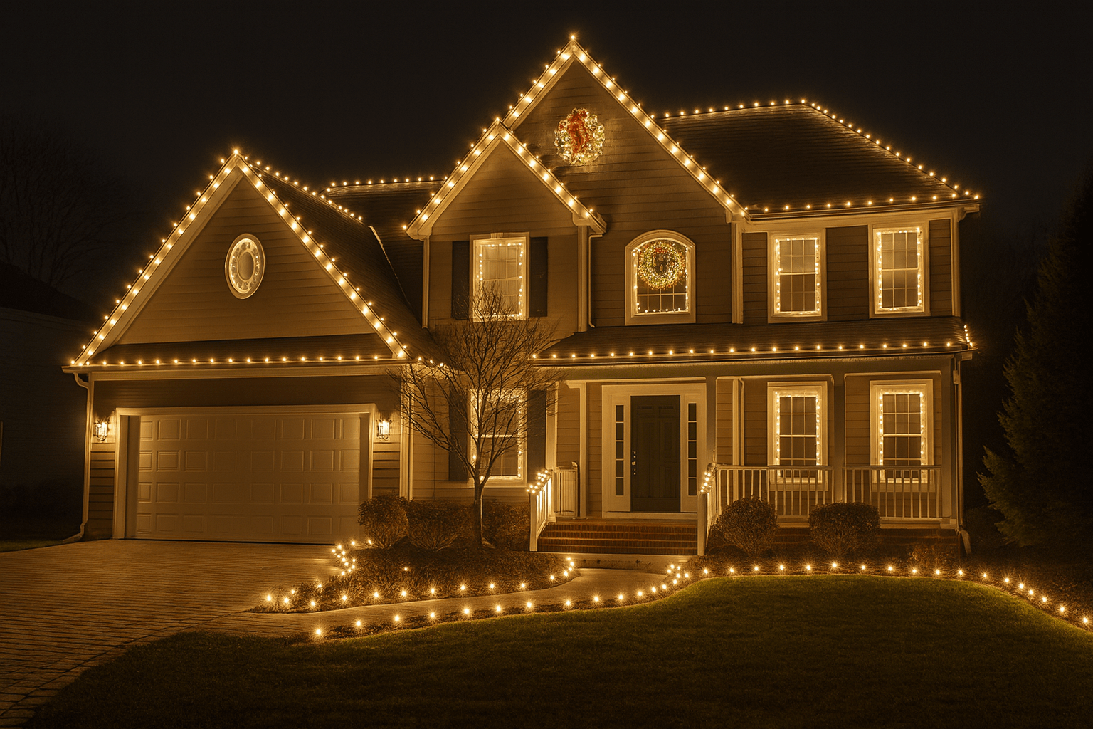 Magical Christmas light display - Transform your home into a winter wonderland